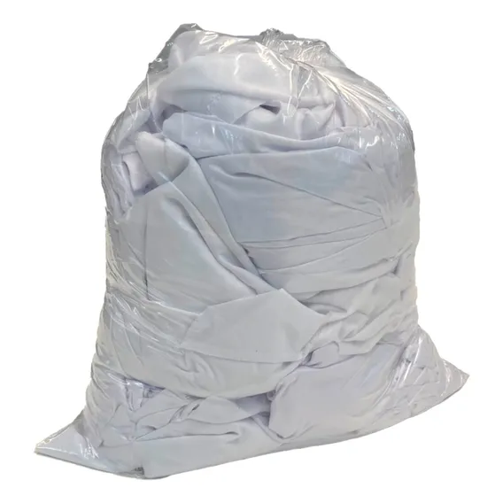 Retalho Tecido Branco 5kg Variados Mix De Tecido Poliester Desenho Do Tecido Liso Foto 1