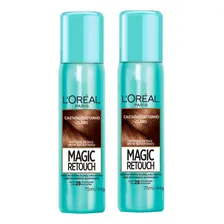 Retoque Raiz Castanho Claro Magic Retouch Loréal -kit Com 2 Foto  mini 1