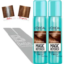 Retoque Raiz Castanho Claro Magic Retouch Loréal -kit Com 2 Foto mini  2