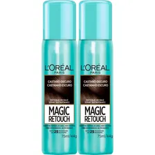Retoque Raiz Castanho Escuro Magic Retouch Loréal -kit Com 2 Foto  mini 1