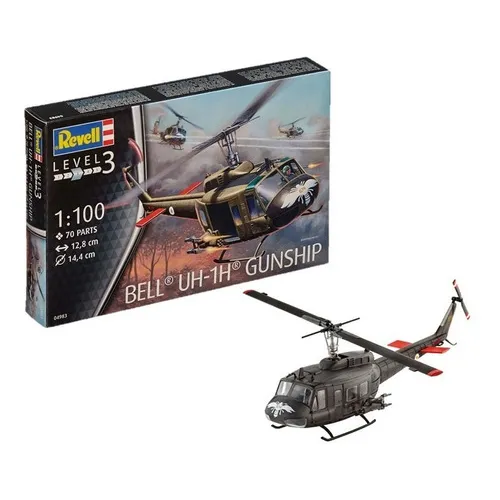 Revell 04983 Bell Uh-1h Gunship 1:100 Foto 1