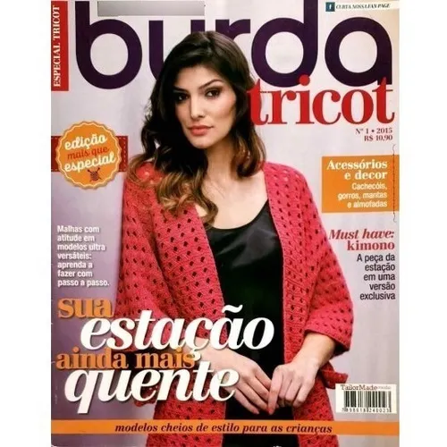 Revista Burda Tricot Sua Estação Ainda Mais Quente N° 1 Foto 1