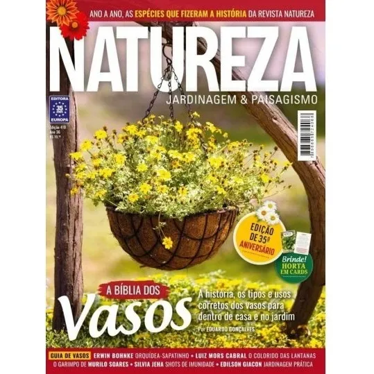 Revista Natureza - A Bíblia Dos Vasos N° 410 Foto 1