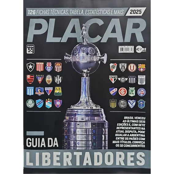 Revista Placar Giua Libertadores 2025 Foto 1