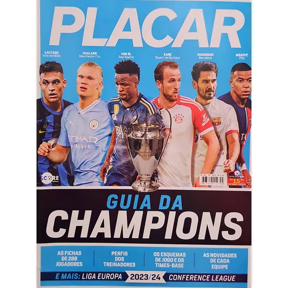 Revista Placar Guia Da Champions 2023/2024 Foto 1