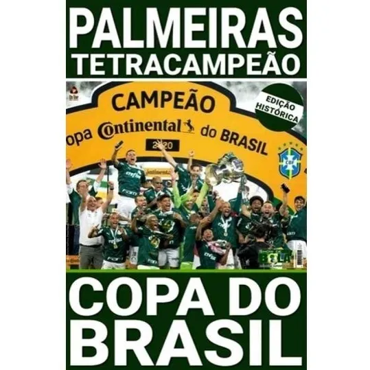 Revista PÓster Palmeiras Tetracampeão Copa Do Brasil 2020 Foto 1