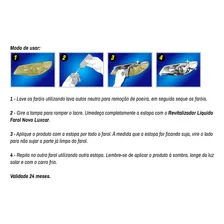 Revitalizador líquido farol novo Luxcar limpa e restaura amarelado fosco Foto mini  3