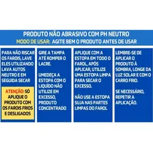Revitalizador líquido farol novo Luxcar limpa e restaura amarelado fosco Foto mini 4