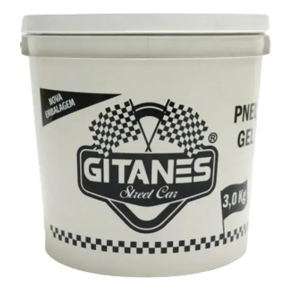Revitalizador Para Pneu Gel Pretinho 3,0kg Gitanes Cor Preto Foto 1