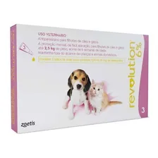 Revolution 6% Filhotes Cães E Gatos Até 2,5kg Cx 3 Pipetas Foto  mini 1