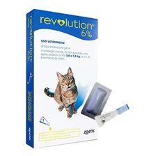 Revolution Antipulga 6% Gatos 2,6kg/7,5kg 1 Pipeta Cor Branco Foto mini 1