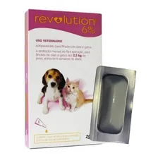 Revolution Cães Gato Filhotes 15mg Até 2,5kg 1 Pipetas Foto mini  2