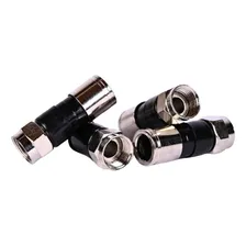 Rg6 Conector Compressão Profissional Blindado 1000 Unidades Foto mini 3