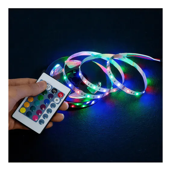 RGB 5050 12V 5 m IP65 Foto 1