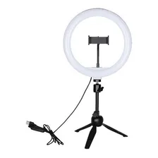 Ring Aro Luz Led Hügel Streaming Usb 26cm Soporte Foto mini 1