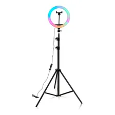 Ring Light 26 Cm Rgb Luz Led Iluminador Luz Colorida Foto mini 3
