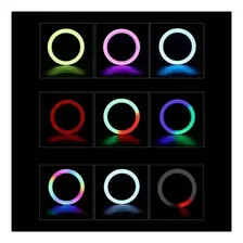 Ring Light 26 Cm Rgb Luz Led Iluminador Luz Colorida Foto mini 1