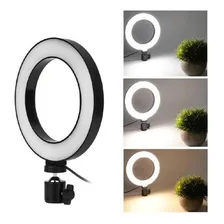 Ring Light Branca 20cm 8 + Tripé + Suporte Foto mini 1