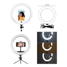 Ring Light Completo Led Suporte Celular Tripé Controle 20cm Foto mini 4