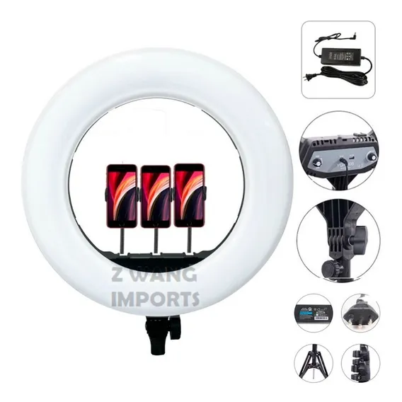 Ring Light Led Grande Iluminador 46cm 18 Polegadas + Tripé Foto 1