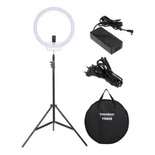 Ring Light Youngnuo Yn 608 +tripe 2 M + Suporte De Cel Brind Cor Da Luz Bicor Cor Da Estrutura Preto Voltagem Bivolt Foto mini 3