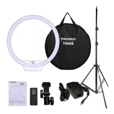 Ring Light Youngnuo Yn 608 +tripe 2 M + Suporte De Cel Brind Cor Da Luz Bicor Cor Da Estrutura Preto Voltagem Bivolt Foto mini 4