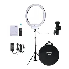 Ring Light Youngnuo Yn 608 +tripe 2 M + Suporte De Cel Brind Cor Da Luz Bicor Cor Da Estrutura Preto Voltagem Bivolt Foto mini 1