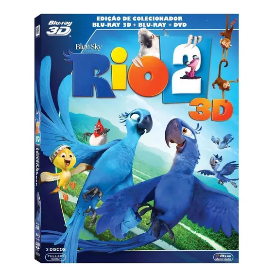 Rio 2 Blu-ray 3d + Blu-ray + Dvd Foto 1