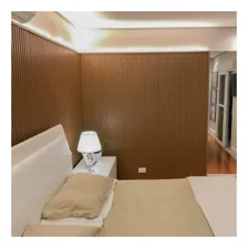 Ripa Mdf 3mm Kit 10 Un Cru Madeira Decoraçao 5x90cm Quarto Foto mini  2