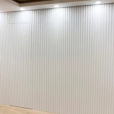 Ripa Painel Ripado Madeira Mdf 2,70m Premium Decoração Cor Branco Painel Ripado Mdf Foto mini  3