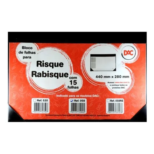 Risque Rabisque 440x280mm Com 15 Folhas Dac Foto 1