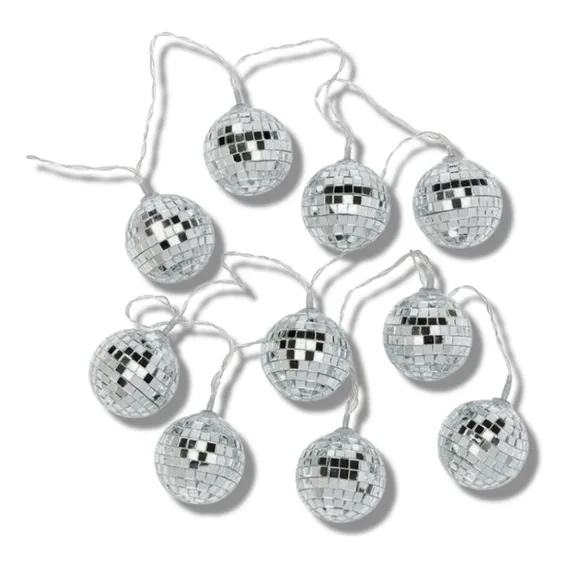 Rl De Led Com Mini Globos Espelhdos P/ Pendurr Decorr Foto 1