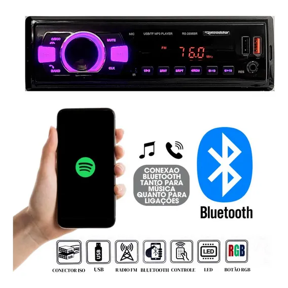Roadstar Auto Rádio RS-2605BR Plus Foto 1