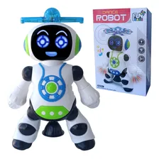 Rob么 Robot Boneco Eletr么nico Dan莽a Com Som E Luz Brinquedo Personagem Rob么 Coptero Foto mini 1