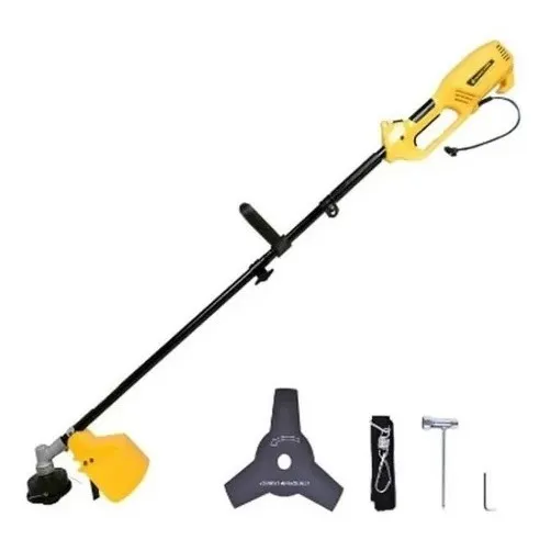 Roçadeira Elétrica 1200w Lâmina E Carretel Nylon Matsuyama Cor Amarelo 220V Foto 1
