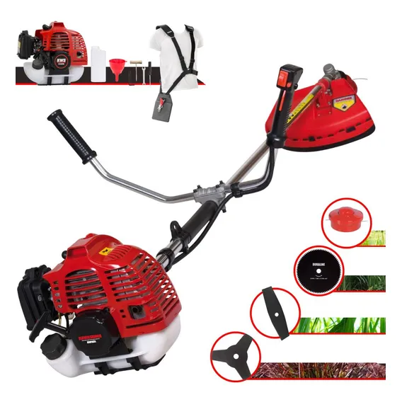 Roçadeira Lateral À Gasolina Kawashima Kw52-l 52cc 4 Em 1 Foto 1