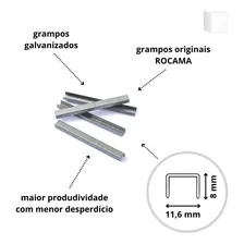 Rocama - Kit 2 Caixas Com 2500 Grampos 106/8 Foto mini  3