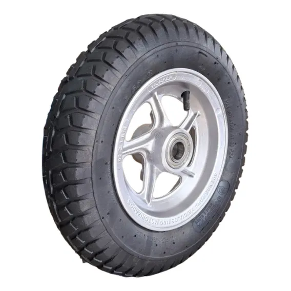 Roda 3,50x8 Aro AlumÃnio Pneu Bufallo 4lonas Foto 1