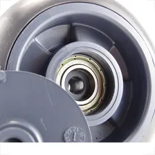 Roda 412 Carrinho Supermercado Rodinha 4 Pol RodĂzio 20 Pç Rodas Cinza-escuro Yorkplast Foto mini 2