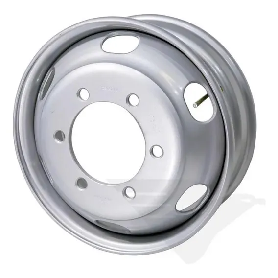 Roda 6 Furos Aro 17.5 Pneu 215/75r Sem Câmara Ford Cargo Foto 1