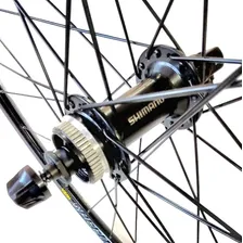Roda 700 Vzan Speed Com Cubo Shimano Cassete K-7 32f Preta Cor Preto Foto mini  3