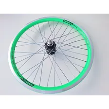Roda Aero Aro 20 Viper Completa Cubo Roletado Par Cor Verde Foto mini 3