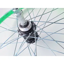 Roda Aero Aro 20 Viper Completa Cubo Roletado Par Cor Verde Foto mini 4