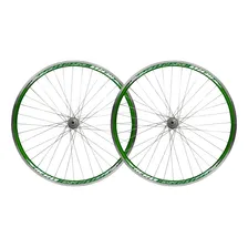 Roda Aero Vzan Aro 26x1.9 Com Pneu Praieiro + Câmara Kenda Cor Verde Foto mini  2