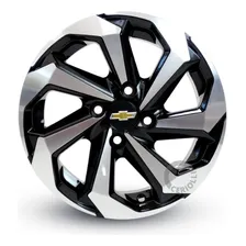 Roda Aro 13 4x100 Celta Monza Corsa Classic / Jogo + Bicos Cor Preta Diamantada Foto mini 2