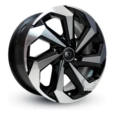 Roda Aro 13 4x100 Gol Saveiro Parati ( Jogo ) + Bicos Cor Preto Diamantado 4x100 Foto mini 1