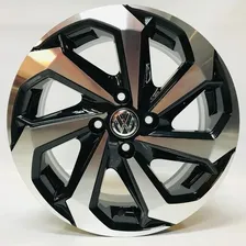 Roda Aro 13 4x100 Gol Saveiro Parati ( Jogo ) + Bicos Cor Preto Diamantado 4x100 Foto mini 2
