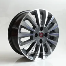 Roda Aro 14 Linea Punto T-jet / Unidade Cor Grafite Diamantado Foto  mini 1