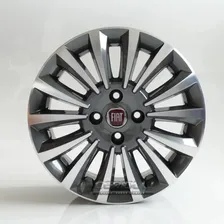 Roda Aro 14 Linea Punto T-jet / Unidade Cor Grafite Diamantado Foto mini  3