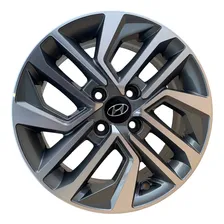 Roda Aro 15 4x100 Grafite Diamantada (uni) Hyundai Hb20 Novo. Foto mini 2